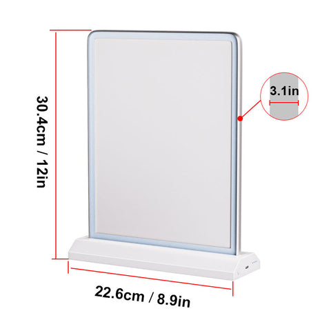 A4 Size Rechargeable Desktop LED Display Light Boxes