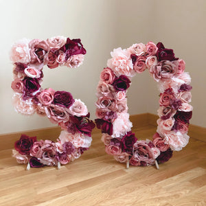 Flower Decor Marquee Letters