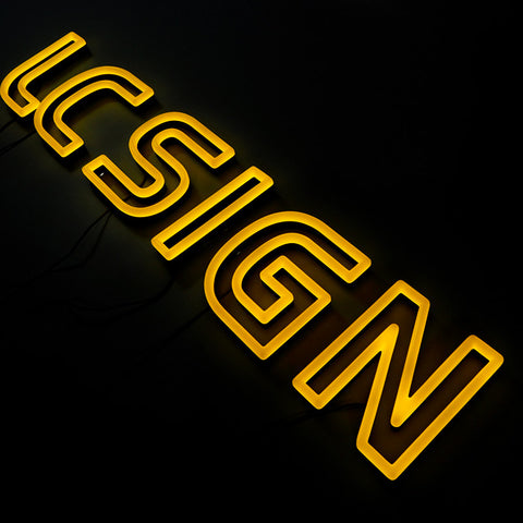 180 Degree Acrylic Faux Neon Signs