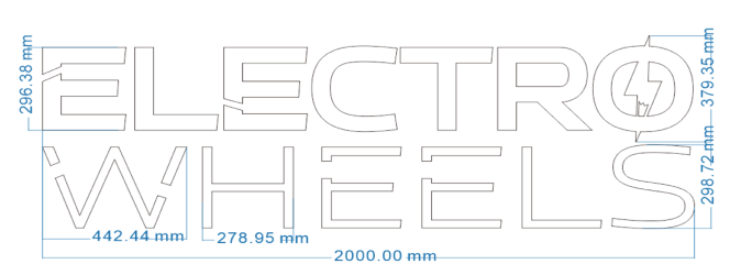 LED Letter Sign Artwork&Size